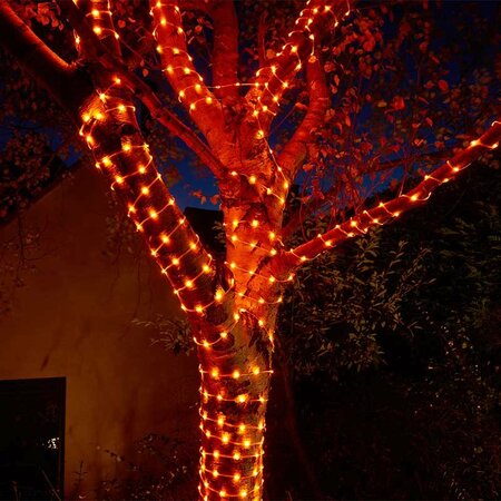 Two Tone String Lights - 200 LEDs Orange/Purple Halloween Lights - image 2
