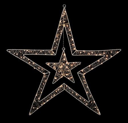 UltraBrights 80cm Double Star 140 Large LEDS Warm White