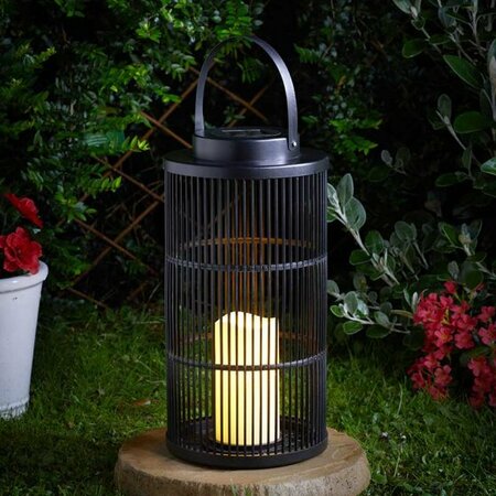 Urbane Large Solar Lantern - Black