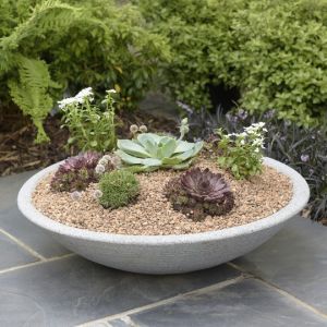 Varese Low Bowl Planter 60Cm Alpine Grey