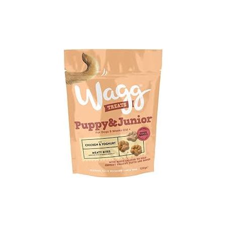 Wagg Puppy & Junior With Chicken & Yoghurt Dog Treats - 120G