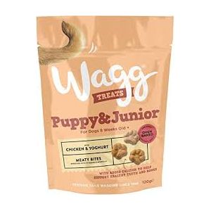 Wagg Puppy & Junior With Chicken & Yoghurt Dog Treats - 120G