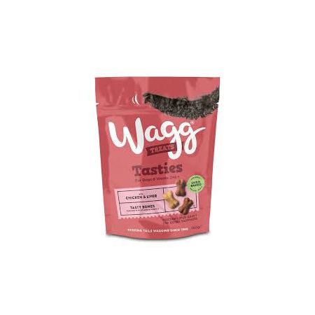 Wagg Tasty Bones With Chicken & Liver Dog Treats - 150G