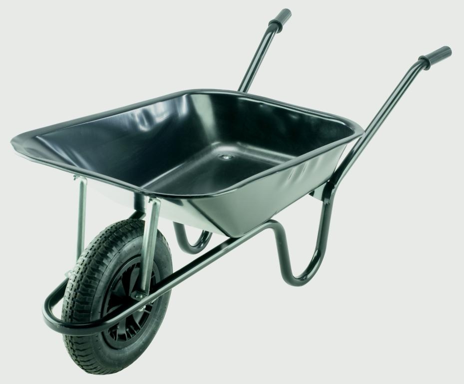 Walsall Black Builders Wheelbarrow Pneumatic Tyre HortiCentre Your