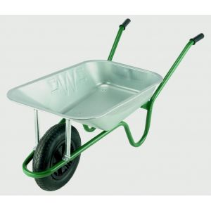 Walsall Wheelbarrow 85Ltr Galvanised Pan Pneumatic Tyre