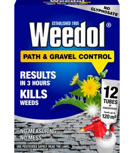Weedol Path & Gravel Control Weedkiller Concentrate 12 Tubes