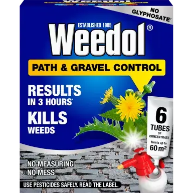 Weedol Path & Gravel Control Weedkiller Concentrate 6 Tube Pack