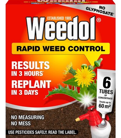 Weedol Rapid Weed Control 6 Tube Pack