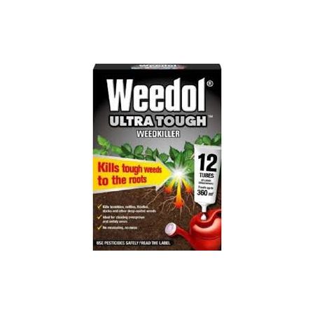 Weedol Ultra Tough Weedkiller 12 Tubes (360Sqm)