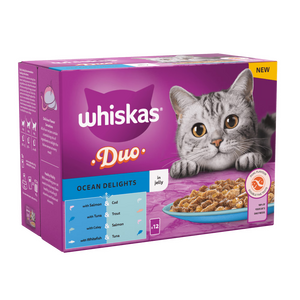 Whiskas Duo Ocean Delights in Jelly 12 pouch pack