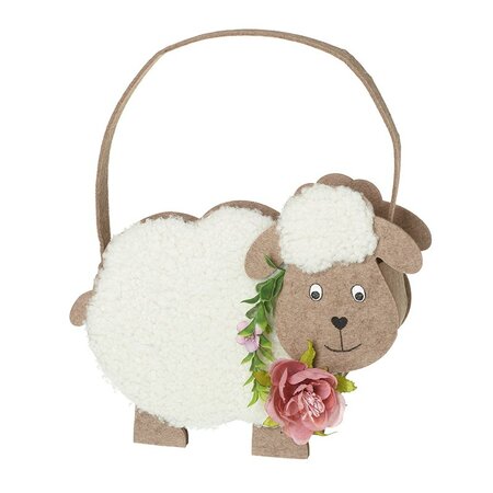 White Felt Sheep Decorative Bag