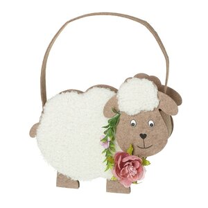 White Felt Sheep Decorative Bag