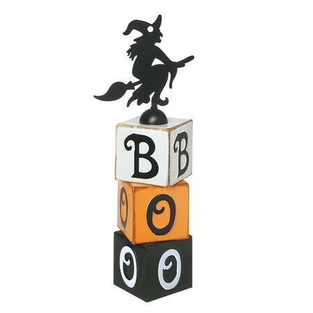 Witch Boo Blocks Decoration