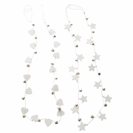 Wooden Bell/Star Garland