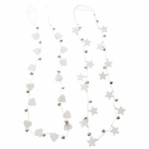 Wooden Bell/Star Garland