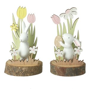Wooden Easter Rabbit Decoration