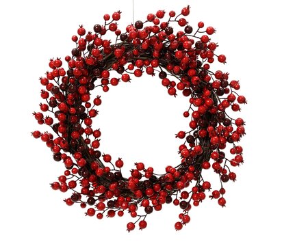 Wreath Foam Red H5cm