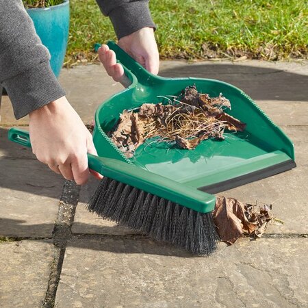 Yard Dustpan & Brush - image 1