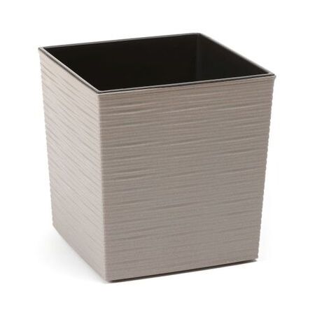 Yukka Eco Chisel Planter Square 19Cm - Grey