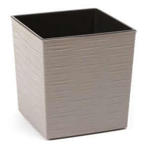 Yukka Eco Chisel Planter Square 19Cm - Grey